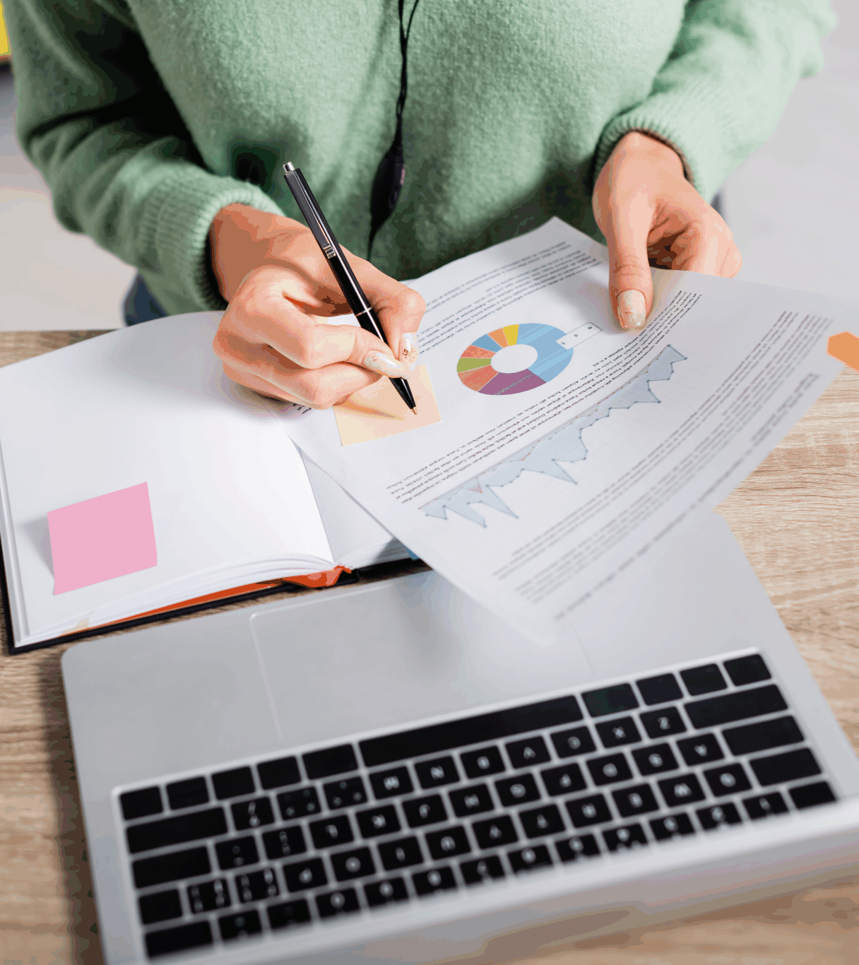 Online Marketing Frau Grafik